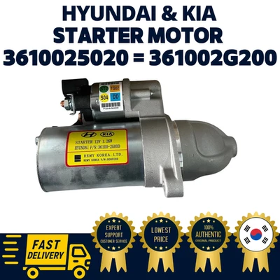 GENUINE OEM Hyundai Kia Starter Motor 361002G200 Santa Fe Sonata Forte Optima - Image 1 of 4