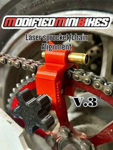NEW ! “V3” Mini Bike Go Kart Laser Chain Sprocket Alignment Tool - Picture 1 of 6
