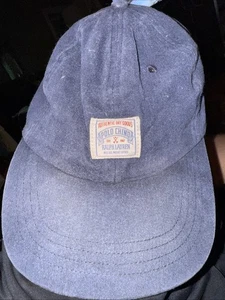 De colección Años 90 Polo Ralph Lauren DRY GOODS Chino Strapback Sombrero Azul Algodón - Imagen 1 de 6