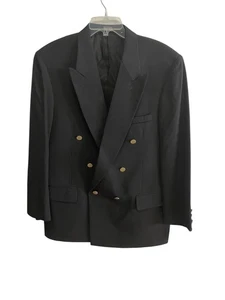 Vintage Perry Ellis Portfolio Double Breasted Wool Blazer USA Union Made 42R - Bild 1 von 9
