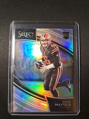 2018 Panini Select Baker Mayfield #204 Field Level Silver Prizm RC Rookie (QR1) - Image 1 of 2