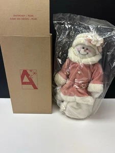 Avon Snowlady Pearl 2009 Snowman Tree Topper NOS Still Sealed - Picture 1 of 8