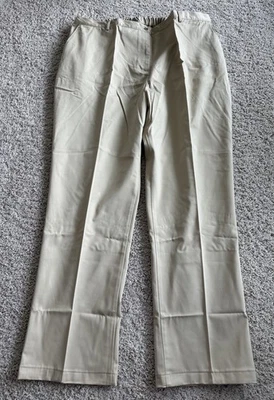New Lands End Plus Size 26W Straight Fit Khaki Chino Twill Comfort Waist Pants - Image 1 of 4