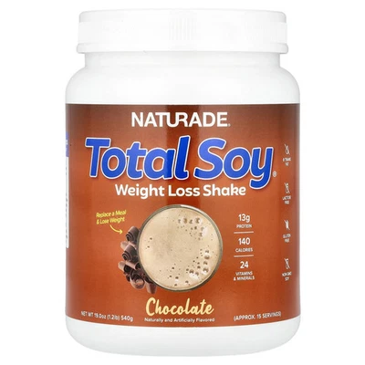 Substituição total de refeição de soja Naturade chocolate 19 1 oz 540 g sem ovos, - Imagem 1 de 2