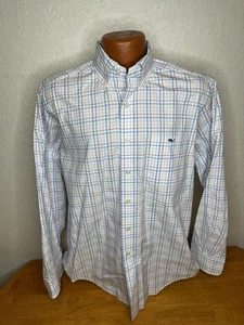 Men's Vineyard Vines Tucker Shirt L/S Button Front Shirt Medium M - Plaid - Picture 1 of 5
