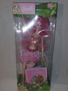 Barbie 2003 Fairytopia Pink Sparkle Fairy with Wings Pop Up Book NOS B5734 - Picture 1 of 12