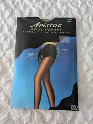 Vintage Aristoc  Nude Body Toners Sheer Tights  Large - Image 1 of 3