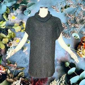 CROFT & BARROW Heather Grey Soft Knit TUNIC Sweater Top TURTLENECK Womens Large - Picture 1 of 11