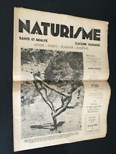 Journal Naturisme santé beauté culture humaine N° 443 1939