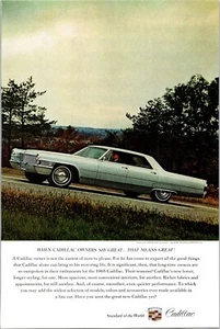 PRINT AD 1965 Cadillac Sedan De Ville Deville 6.5 x 10 - Picture 1 of 1