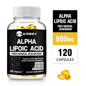 120pcs ácido alfa lipoico - refuerzo del metabolismo, salud de la piel, pérdida de peso - Imagen 1 de 11