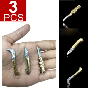 3pcs Outdoor Mini Folding Knife Keyring Small Pocket Keychain Men Gift Key Tools - Picture 1 of 4
