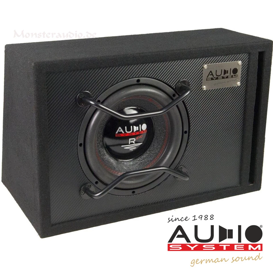 Audio System 700 Watt Subwoofer 25cm Bassreflex Auto Bassbox Carbonoptik R-10BR - Bild 1 von 1