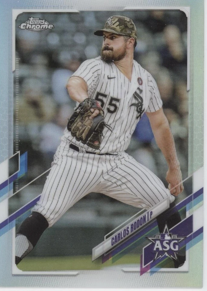 2021 Topps Chrome Refractor All-Stars #ASG-42 Carlos Rodon Chicago White Sox - Image 1 of 1