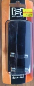 Hosa GRA-101 Couplers for Stereo Cables with Phono Plugs RCA to Same, 2-Piece - Picture 1 of 1