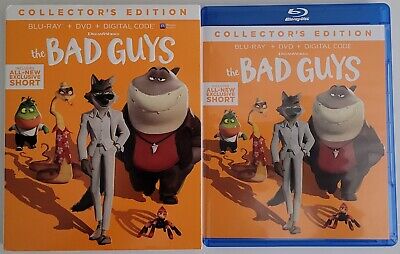 The Bad Guys Blu Ray Dvd 2 Disc Set + Slipcover Free Worldwide Shipping • 16.99£