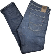 Replay Italy Mens 'Anbass' Dark Wash Jeans- Size 38/34
