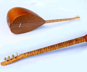 Turkish Quality Long Neck Mulberry Baglama Saz For Sale ASL-112N - Picture 1 of 9