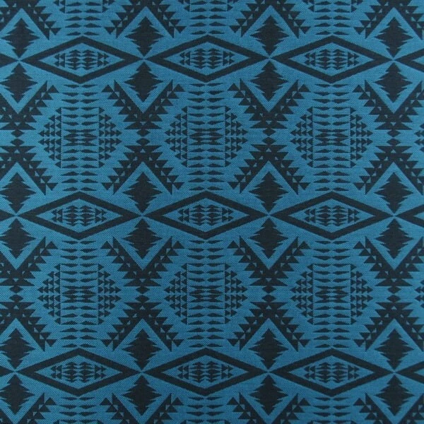 8 3/4 yds Sunbrella Diamond River Azure Southwest Blue Upholstery Fabric C351 - Image 1 of 1