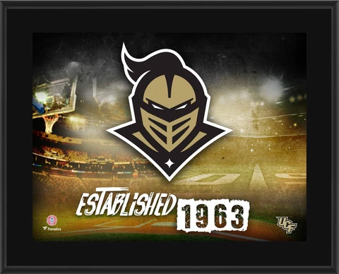 UCF Knights 10.5" x 13" Sublimated Horizontal Team Logo Plaque Cover