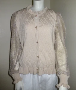 Neu mit Etikett Rio & Rian Artic Wolf Strickjacke mit Knopfleiste Gr. L - Bild 1 von 7