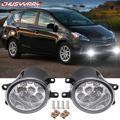 Par de luces antiniebla LED para parachoques delantero luces de conducción para TOYOTA PRIUS V 2012-2014 Foto 1 de 4