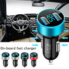 Fast Car Charging Cable USB Cigarette Lighter 2-Port Adapter For iPhone .