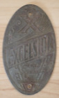 Vintage Arnold Schwinn Excelsior Bicycle Head Badge Emblem Chicago Il