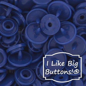 KAM Snaps B58 Light Navy Blue Size 20 Plastic Snaps No Sew Button/Fasteners/Bibs - Picture 1 of 12