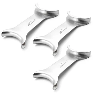 Dental Stainless Steel Mouth Opener Metal Cheek Lip Retractor Double-Head Tool - Picture 1 of 2