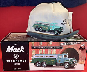 First Gear Mack Transport Series #19-2317.l1:34 Scale Die Cast Orig. Box w/Hat
