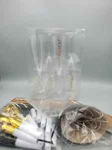 Spritz 4 Count New Year's Eve Champagne CHEERS Clear Throw Away Drinkware - Picture 1 of 4