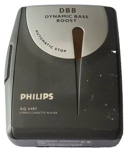 Philips Stereo Cassette Player AQ6481 DBB Dynamic Bass Boost (Spare or Repair) - Imagen 1 de 12