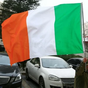Bandera de Irlanda al aire libre bandera irlandesa 3 x 5 pies bandera de poliéster 90 x 150 cm banderas - Imagen 1 de 5