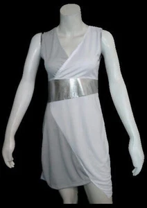 Gray & White Sleeveless Surplice Dress size XL - Picture 1 of 1