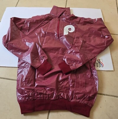 Vintage Phillies Raincoat Jacket Philadelphia Baseball Boys XL NOS Philly NIP - Image 1 of 4