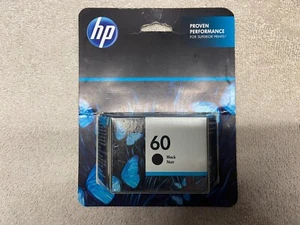 NEW Genuine HP 60 Black Standard Capacity Ink Cartridge Exp. 02/2024 - Photo 1/3