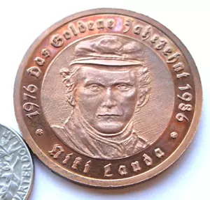 Niki Lauda, FÓRMULA 1, FERRARI, medalla de plata 925 40 mm/dia - Imagen 1 de 3