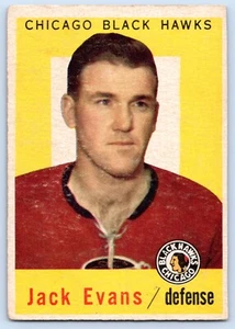 JACK EVANS 59-60 TOPPS 1959-60 Nº 30 VG 77513 - Imagen 1 de 2