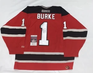 SEAN BURKE SIGNED NEW JERSEY DEVILS CCM #1 JERSEY LICENSED JSA COA - Picture 1 of 3