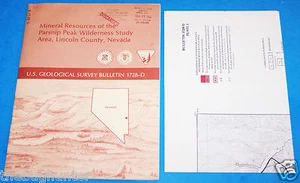 USGS BULL 1987. 1728D - MINERAL RESOURCES - PASTINAKENSPITZE, LINCOLN COUNTY, NEVADA - Bild 1 von 5
