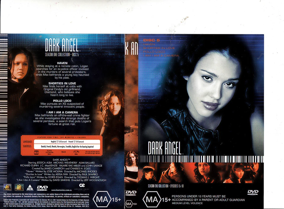 Dark Angel: Temporada Uno-4 Episodios-15-18-2000-Serie de TV EE. UU.-DVD Foto 1 de 1