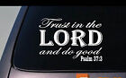 Vertraue auf den Herrn und tue Gutes Psalm 37:3 Aufkleber Aufkleber Christlicher Gott Kirche Liebe