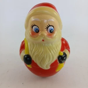 VTG Retro 1960's Rolly Polly Santa Claus "Kiddie Products Inc." Avon, Mass. - Picture 1 of 10