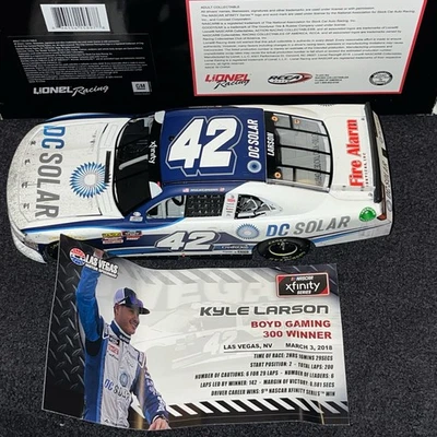 2018 Кайл Ларсон No42 DC Solar Las Vegas Xfinity Win - Изображение 1 из 4