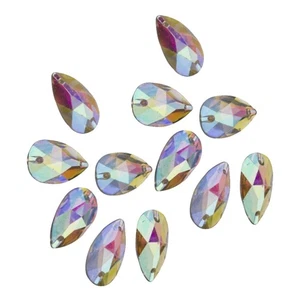 100 Stück Fantasy Resin flache Kristalle Strass Flatback - Bild 1 von 11