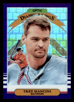 2019 Donruss Optic #5 Trey Mancini Pandora Blue #/99 - Image 1 of 2