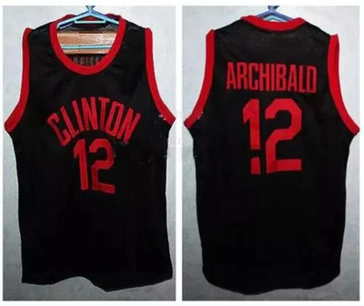 Throwback Nate "Tiny" Archibald #12 High School Basketball Jersey Sewn Custom - Image 1 of 2
