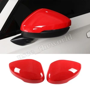 2PCS For Honda Civic 2022-2025 Exterior Side Rearview Mirror Cover Cap Trim Red - Picture 1 of 12