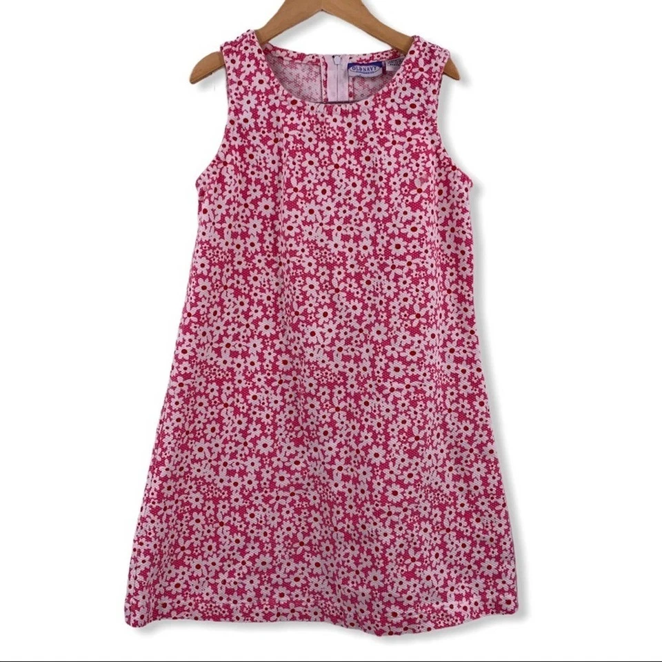 Vestido sin mangas floral rosa azul marino antiguo 10/11 Foto 1 de 3